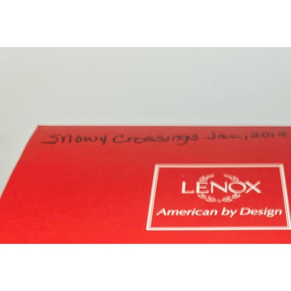 2014 Lenox Snowy Crossings Snowman Fine porcelain MIB - Picture 11 of 12